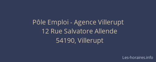 Pôle Emploi - Agence Villerupt