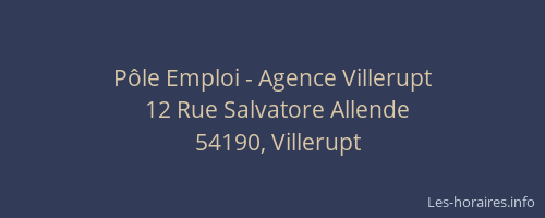 P&ocirc;le Emploi - Agence Villerupt