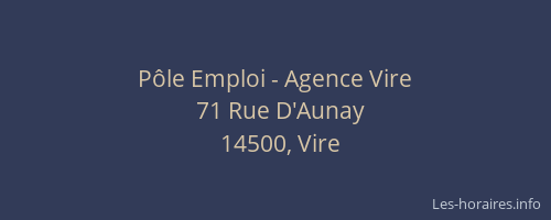 Pôle Emploi - Agence Vire