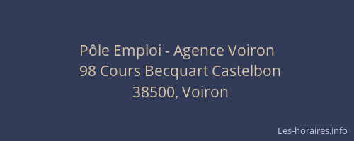 P&ocirc;le Emploi - Agence Voiron
