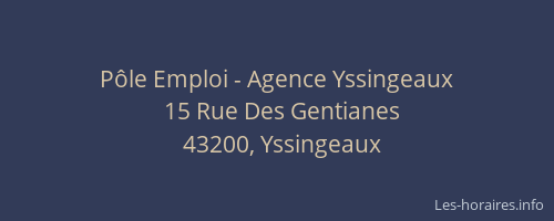 Pôle Emploi - Agence Yssingeaux