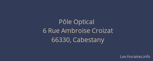 Pôle Optical