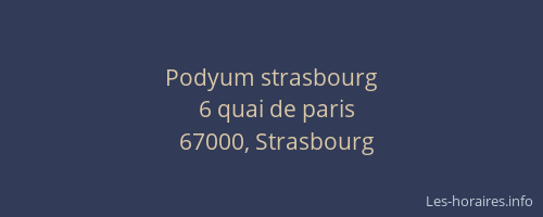 Podyum strasbourg