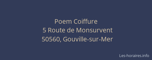 Poem Coiffure