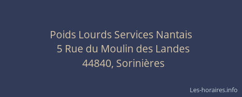 Poids Lourds Services Nantais