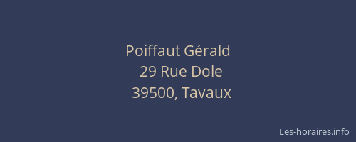 Poiffaut G&eacute;rald