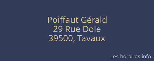 Poiffaut Gérald