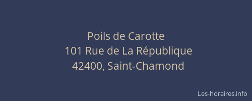 Poils de Carotte