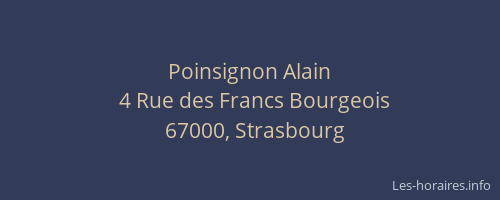 Poinsignon Alain