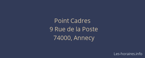 Point Cadres