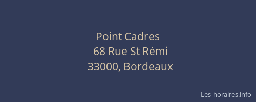 Point Cadres