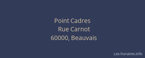 Point Cadres