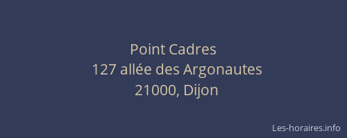 Point Cadres
