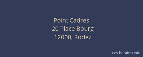 Point Cadres