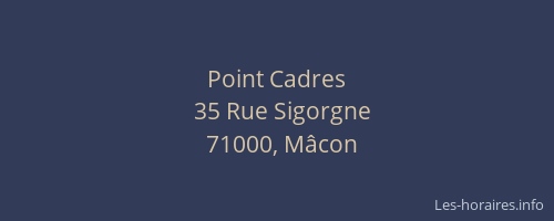 Point Cadres