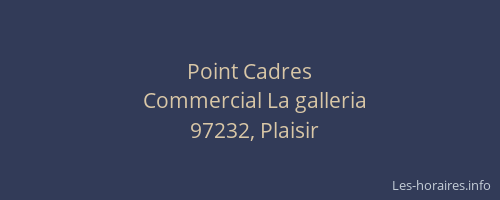 Point Cadres