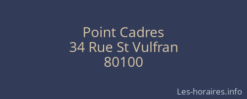 Point Cadres