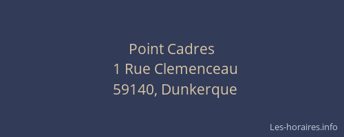 Point Cadres