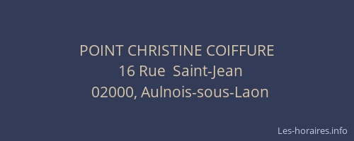 POINT CHRISTINE COIFFURE
