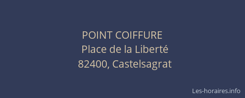POINT COIFFURE