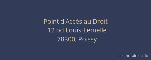 Point d'Accès au Droit