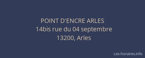 POINT D'ENCRE ARLES
