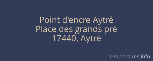 Point d'encre Aytré