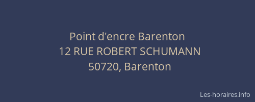 Point d'encre Barenton