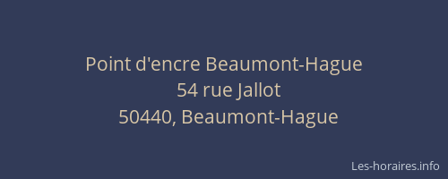 Point d'encre Beaumont-Hague