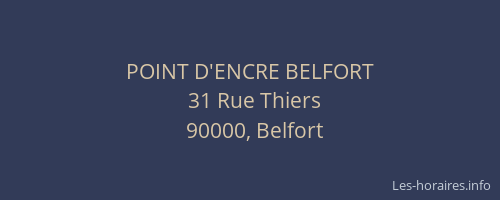 POINT D'ENCRE BELFORT