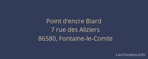 Point d'encre Biard