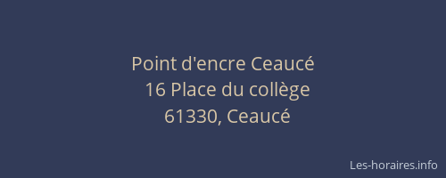 Point d'encre Ceauc&eacute;
