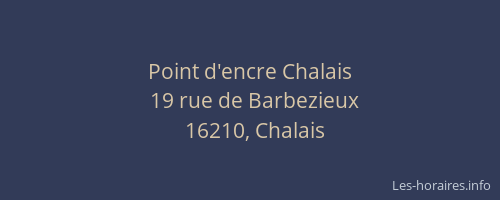 Point d'encre Chalais