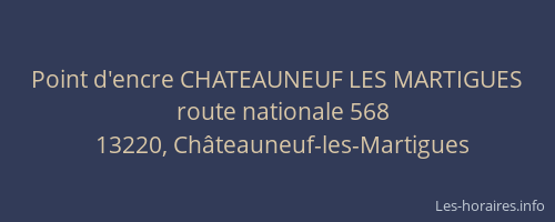 Point d'encre CHATEAUNEUF LES MARTIGUES