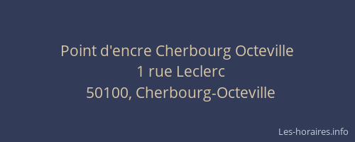 Point d'encre Cherbourg Octeville