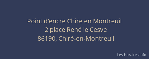 Point d'encre Chire en Montreuil