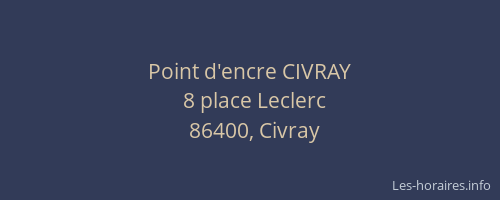 Point d'encre CIVRAY