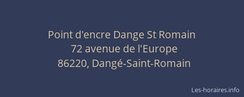 Point d'encre Dange St Romain