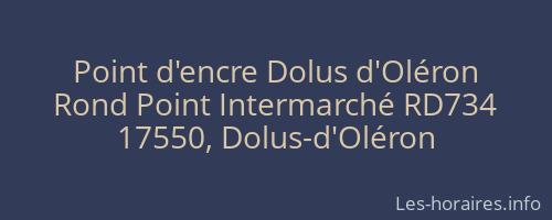 Point d'encre Dolus d'Oléron