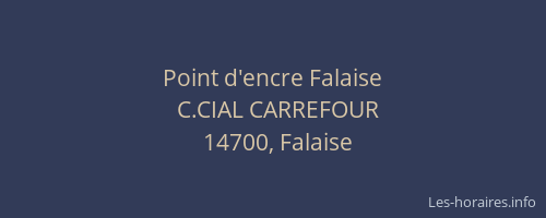Point d'encre Falaise