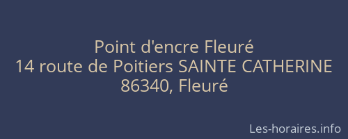 Point d'encre Fleuré