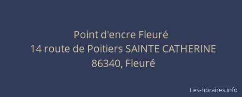 Point d'encre Fleur&eacute;
