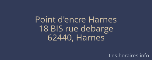 Point d'encre Harnes
