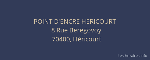 POINT D'ENCRE HERICOURT