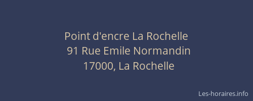 Point d'encre La Rochelle