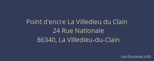Point d'encre La Villedieu du Clain