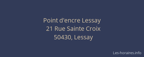 Point d'encre Lessay