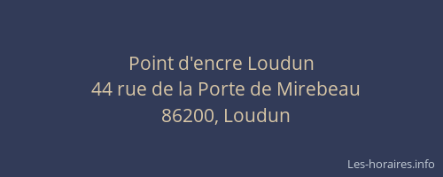 Point d'encre Loudun