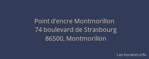 Point d'encre Montmorillon