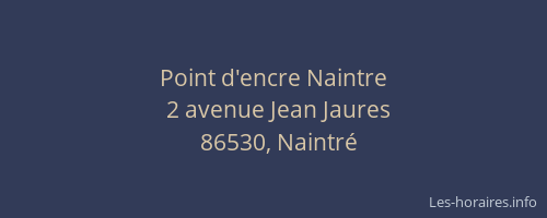 Point d'encre Naintre